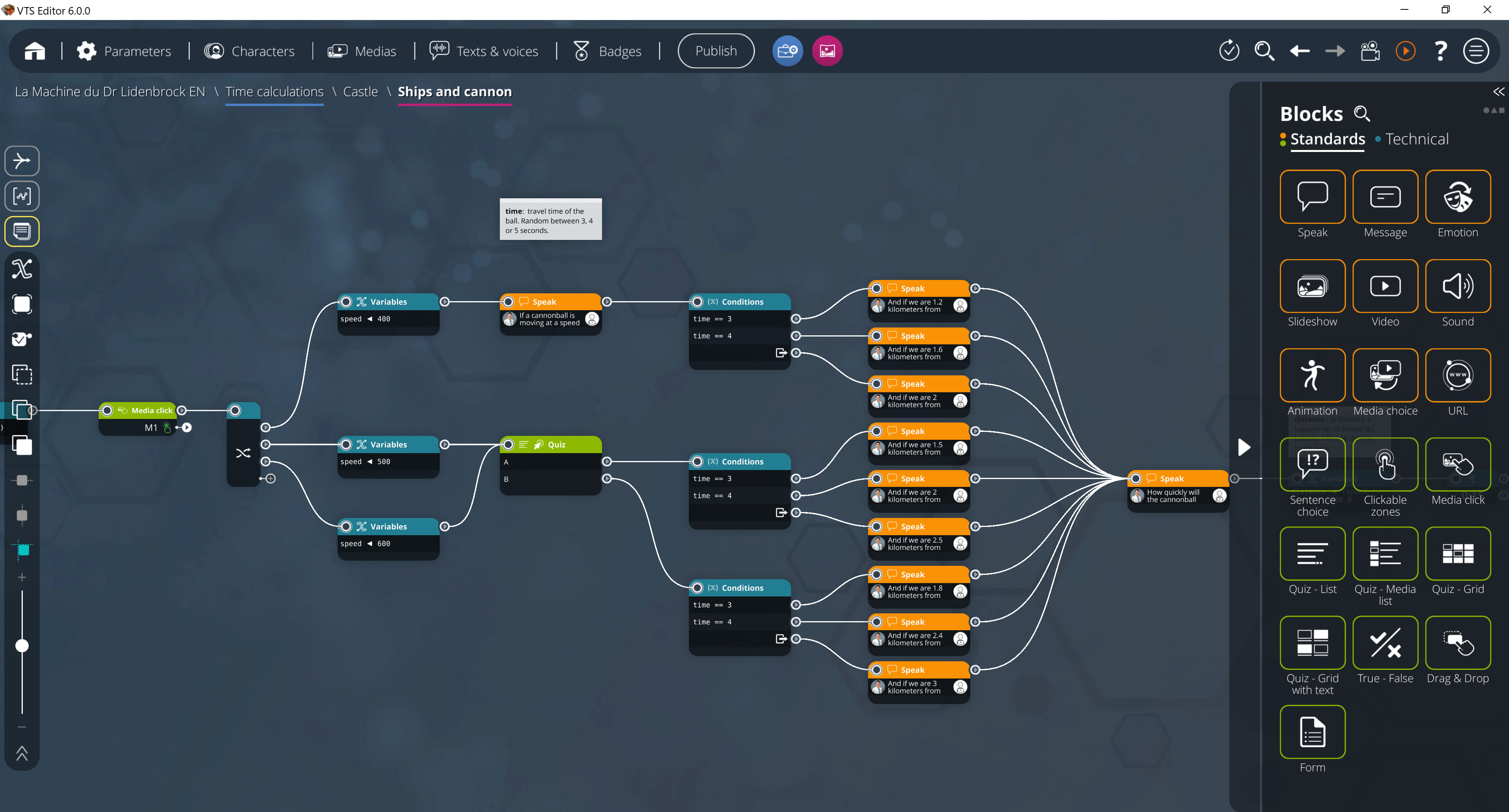 screenshot of VTS Editor